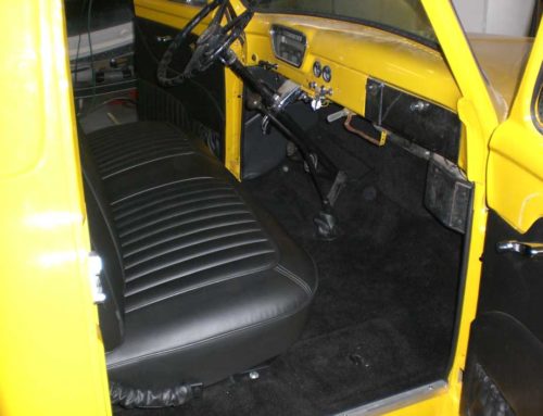 Reupholstered Yellow Truck